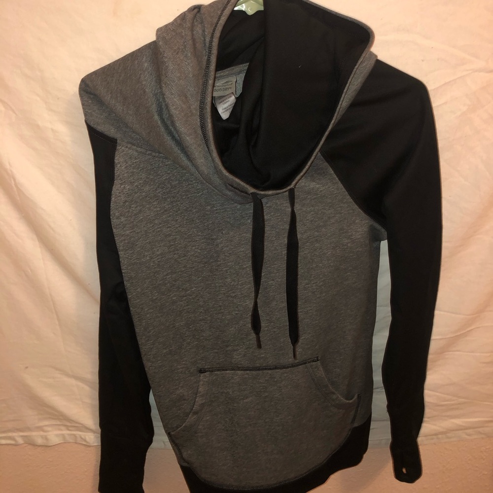 bunch neck champion hoodie with finger holes